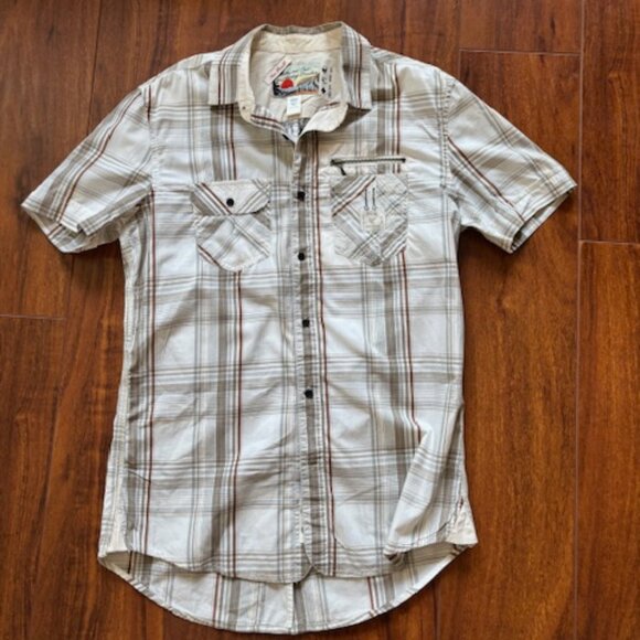 Diesel Men's Button Down Graphic Back Shirt - Picture 6 of 8